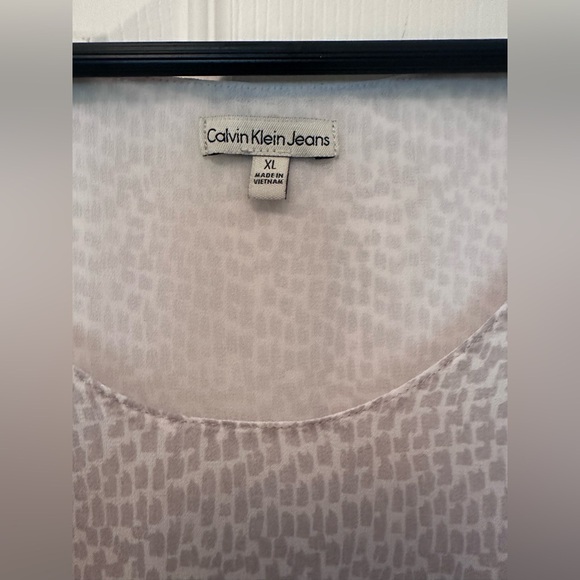 Calvin Klein Jeans Grey/White Cami/Silky Tank top, XL - Picture 4 of 7